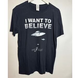 I Want To Believe Shirt | UFO Tee | X-Files Gildan Size: large